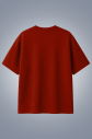 Erkek Bordo Oversize Cepli Tişört | 4582 - 2