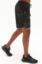 Erkek Siyah Desenli İnce Dokuma Kumaşlı Antrenman Şort 0173 - 6