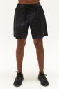 Erkek Siyah Desenli İnce Dokuma Kumaşlı Antrenman Şort 0173 - 9