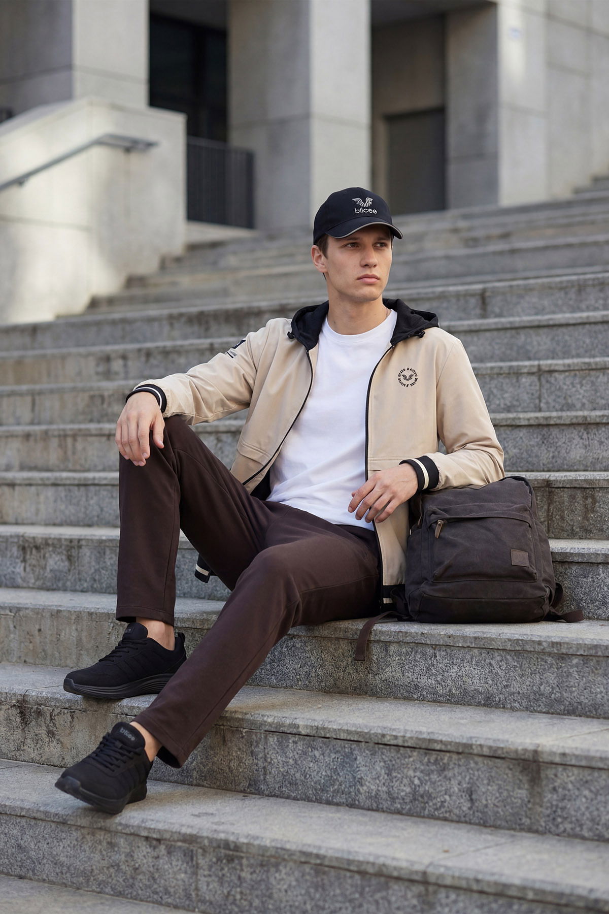 Erkek Fırçalı Yumuşak Dokulu Kahverengi Pantolon |4823 - BİLCEE