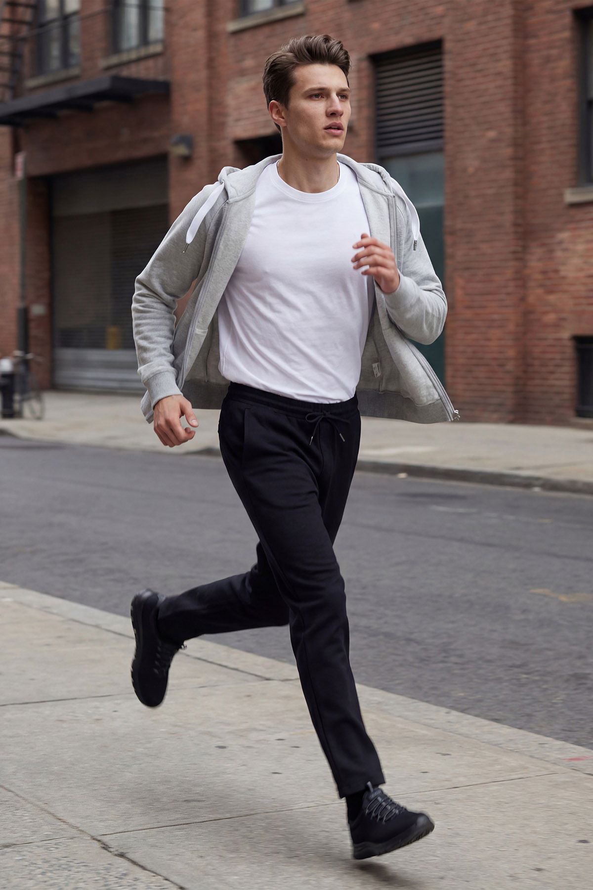 Erkek Fırçalı Yumuşak Dokulu Siyah Pantolon |4823 - BİLCEE (1)