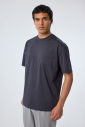 Erkek Gri Oversize Cepli Tişört | 4582 - 4