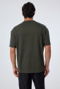 Erkek Haki Oversize Cepli Tişört | 4582 - 4