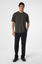 Erkek Haki Oversize Cepli Tişört | 4582 - 3