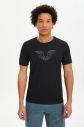 Erkek Siyah Hızlı Kuruyan Hafif Antrenman Tişört 0094 - 1