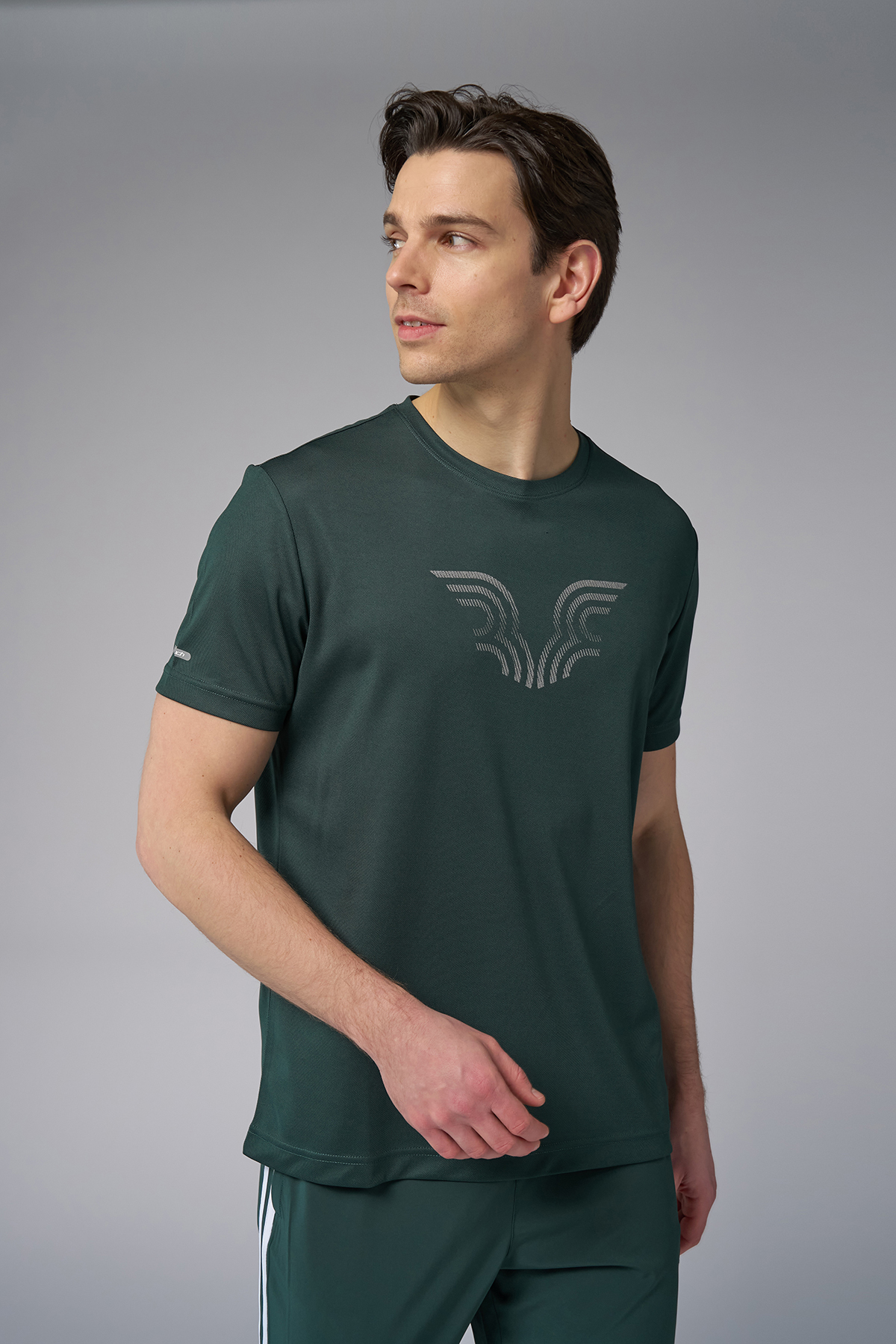 Bilcee Erkek Hızlı Kuruyan Hafif Antreman T-Shirt | 0094 - (1)
