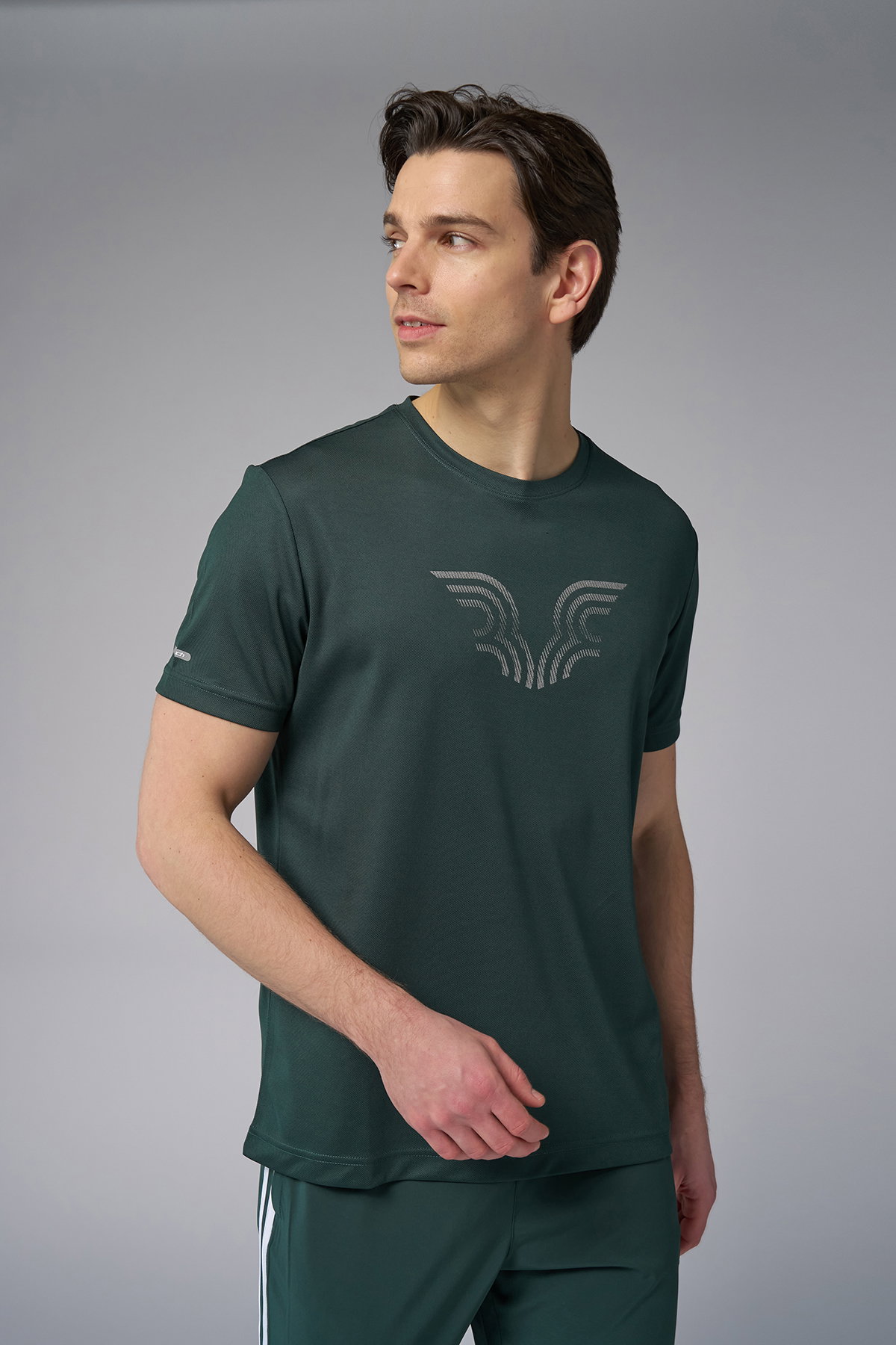 Bilcee Erkek Hızlı Kuruyan Hafif Antreman T-Shirt | 0094 - (1)