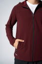 Erkek Bordo Kapüşonlu Antrenman Dokuma Eşofman Üstü | 0547 - 5