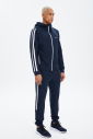 Erkek Lacivert Kapüşonlu Lastik Paça Eşofman Takımı 0755 - 3