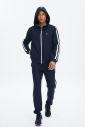 Erkek Lacivert Kapüşonlu Lastik Paça Eşofman Takımı 0755 - 8
