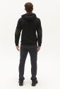 Erkek Siyah Kapüşonlu Pamuklu Eşofman Üstü 0371 - 9