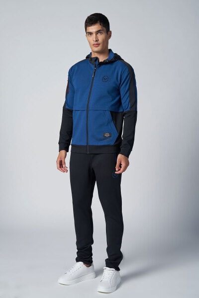 Erkek Indian Kapüşonlu Likralı Pamuklu Eşofman Takım | 1525 