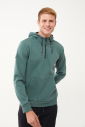 Erkek Yeşil Kapüşonlu Yarım Fermuarlı Kanguru Cepli Sweatshirt 1546 - 3