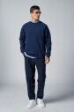 Erkek Lacivert Bisiklet Yaka Fırçalı Yumusak Dokulu Sweatshırt |4786 - 3