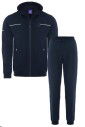 Erkek Lacivert Kapüşonlu Lastik Paça Eşofman Takım | 0785 - 1