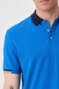 Erkek Mavi Pamuklu Polo Yakalı Kısa Kollu Tişört 9710 - 2