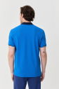 Erkek Mavi Pamuklu Polo Yakalı Kısa Kollu Tişört 9710 - 8