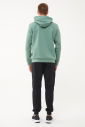 Erkek Yeşil Kapüşonlu Baskılı Sweatshirt | 1541 - 6