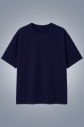 Erkek Koyu Lacivert Oversize Cepli Tişört | 4582 