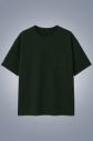 Erkek Haki Oversize Cepli Tişört | 4582 