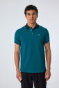 Erkek Petrol Pamuklu Polo Yakalı Kısa Kollu Tişört | 9710 - 4