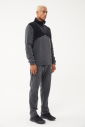 Erkek Koyu Gri Kışlık Polar Yarım Fermuarlı Sweatshirt Eşofman Takım | 1533 - 8
