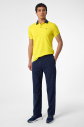 Erkek Sarı Pamuklu Polo Yakalı Kısa Kollu Tişört | 9710 - 4