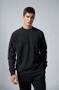  Erkek Siyah Bisiklet Yaka Fırçalı Yumusak Dokulu Sweatshırt |4786 - 1