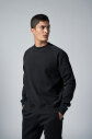  Erkek Siyah Bisiklet Yaka Fırçalı Yumusak Dokulu Sweatshırt |4786 - 6