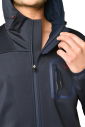 Lacivert Erkek Kapüşonlu Suya Karşı Dirençli İçi Polarlı Outdoor Mont 9343 - 2