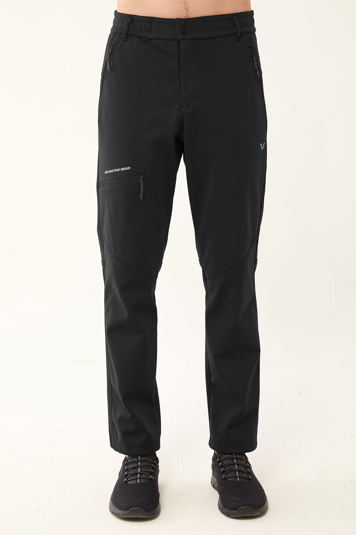 Erkek Siyah Softshell Kışlık Outdoor Pantolon 0335 - 1