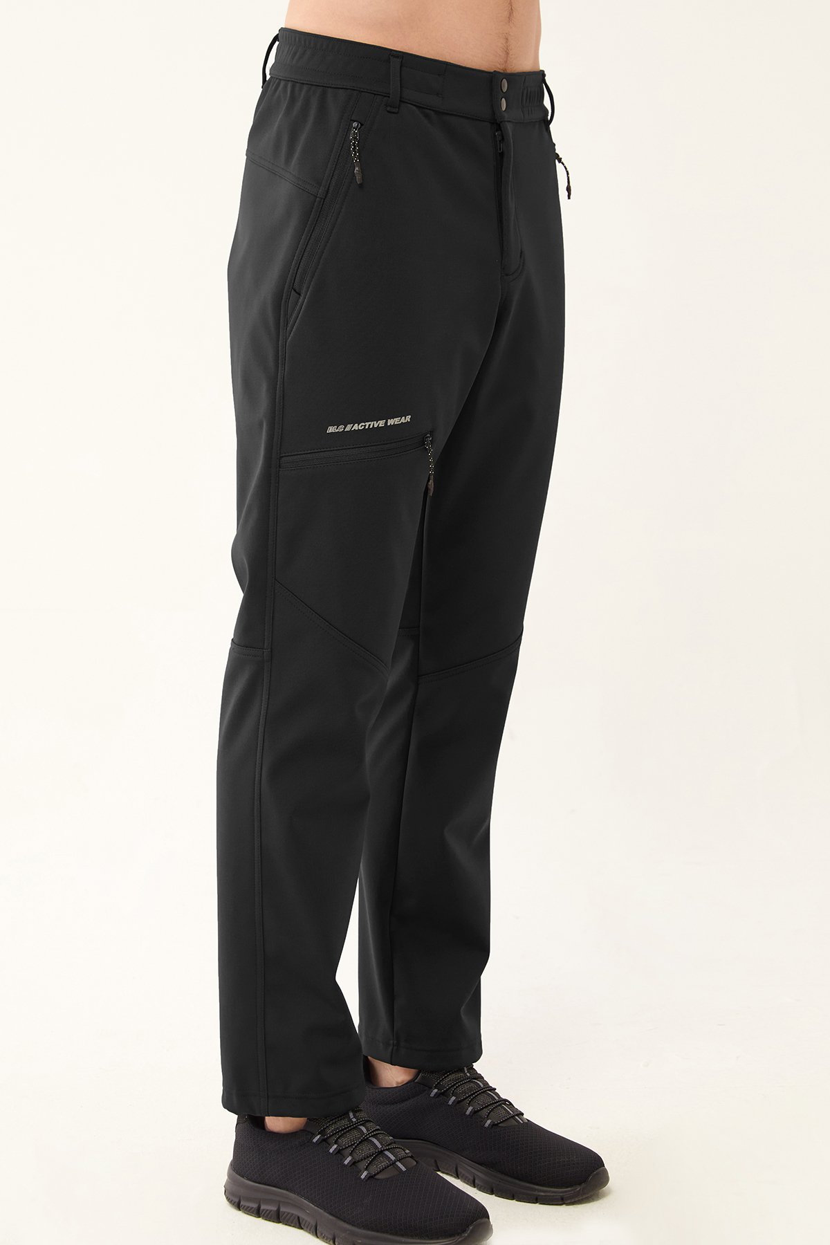 Erkek Siyah Softshell Kışlık Outdoor Pantolon 0335 - 5
