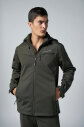 Erkek Haki Softshell Kapüşonlu Yağmur Su Geçirmez Mont | 0331 - 5
