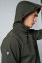 Erkek Haki Softshell Kapüşonlu Yağmur Su Geçirmez Mont | 0331 - 4