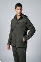 Erkek Haki Softshell Kapüşonlu Yağmur Su Geçirmez Mont | 0331 - 13