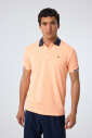 Erkek Somon Pamuklu Polo Yakalı Kısa Kollu Tişört | 9710 - 4