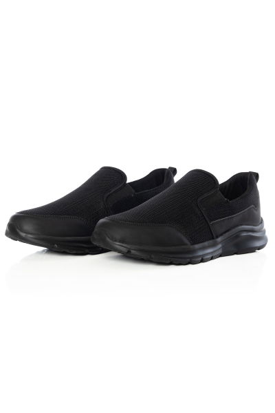 Erkek Siyah Sneaker Günlük Kullanım ve Spor Ayakkabı 1013