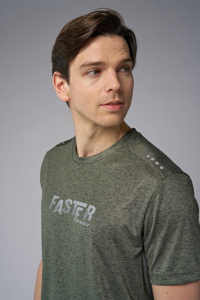 Erkek Yeşil Traınıng Tişört | 3951 