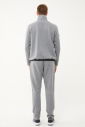 Erkek Koyu Gri Melanj Yarım Fermuarlı Dik Yaka Sweatshirt Takım | 1626 - 10