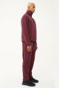 Erkek Koyu Bordo Yarım Fermuarlı Dik Yaka Sweatshirt Takım | 1626 - 6
