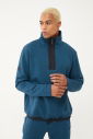 Erkek Petrol Yarım Fermuarlı Dik Yaka Sweatshirt Takım | 1626 - 9