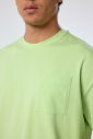 Erkek Yeşil Oversize Cepli Tişört | 4582 - 2