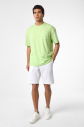 Erkek Yeşil Oversize Cepli Tişört | 4582 - 3
