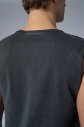 Erkek Antrasit Yıkamalı Washed Atlet | 3915 - 8
