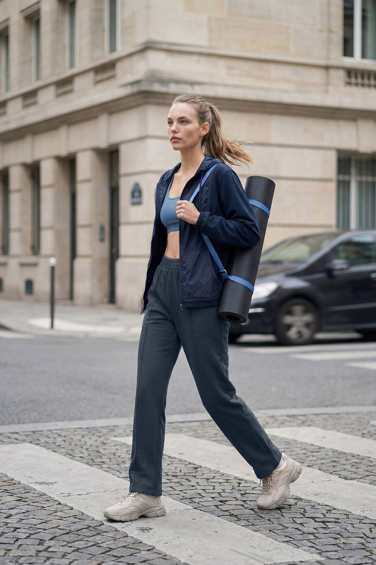 Kadın Füme Yüksek Bel Fırçalı Yumuşak Bol Pantolon |4824 - BİLCEE