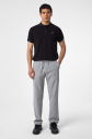 Erkek Gri Teknolojik Kumaş Bol Rahat Pantolon | 4593 - 7