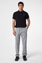 Erkek Gri Teknolojik Kumaş Bol Rahat Pantolon | 4593 - 7