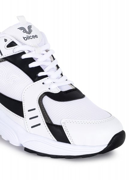 Erkek Beyaz-Siyah İnfinity Spor Ayakkabı 1006