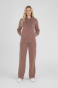 Kadın Açık Kahve Modal Şeritli Eşofman Takım | 4776 - 5