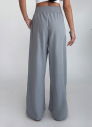 Kadın Açık Gri Desıgn Palazzo Bol Pantolon | 4592 - 3